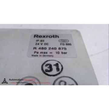 REXROTH Singapore India R 480 240 875, PNEUMATIC MANIFOLD END BLOCK, 24 VDC, 10 BAR #231335