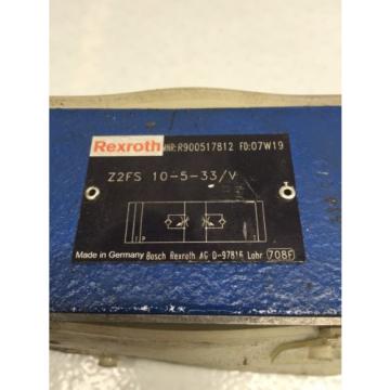 Rexroth Z2FS-10-5-33/V D05 Hydraulic Dual Flow Valve B49