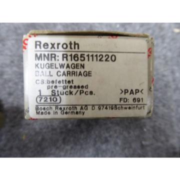 Origin REXROTH LINEAR BEARING # R165111220