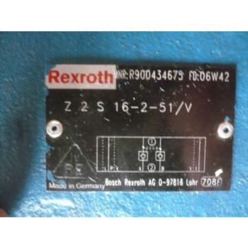 origin Rexroth R900434675 Z2S16-2-51/V Valve