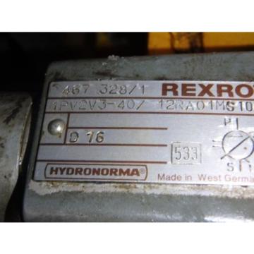 Rexroth Hydronorma pumps_1PV2V3-40/12RA01MS100 w/Motor