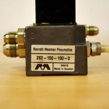 Rexroth 2611-0-9110-1 Pneumatic Valve, 24 VDC 2W Coil, Valve amp; Block - USED