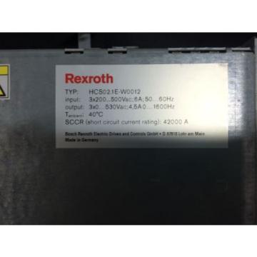 Rexroth Indramat Servo Drive Amplifier - HCS021E-W0012-A-03-NNNN