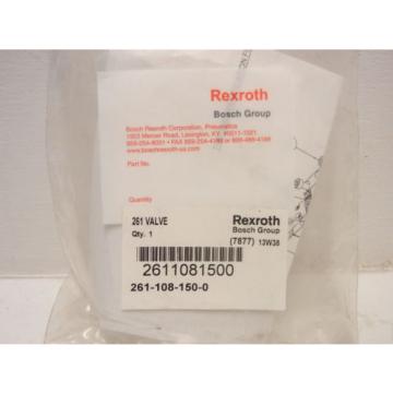 REXROTH BOSCH 261-108-150-0 Origin 261 PNEUMATIC VALVE 2611081500