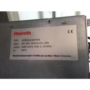 Indramat Rexroth Servo Drive, HDS032-W075N, w /DSS021, CLC-D023, DBS031 Used