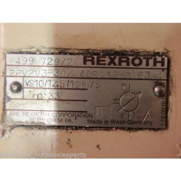 Rexroth Hydraulic Variable Vane pumps amp; Motor 2PV2V3-30/40RA12MC63A1_CM3615T 5HP