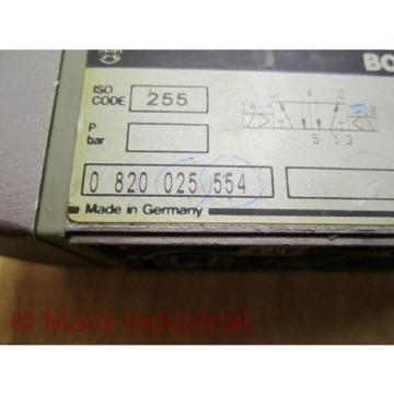 Rexroth Bosch Group 0 820 025 554 Directional Control Valve - Used