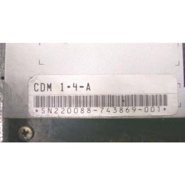 INDRAMAT REXROTH   AC MAIN SPINDLE DRIVE  CDM 14-A  CDM14A  60 Day Warranty
