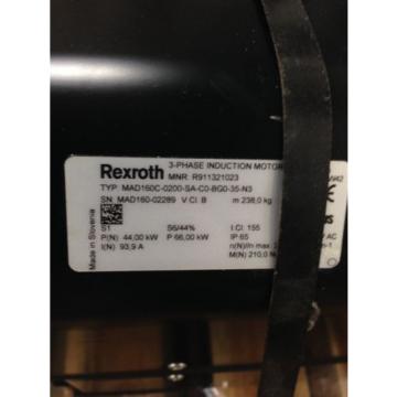 Origin REXROTH MAD160C-0200-SA-C0-BG0-35-N3 3 PHASE INDUCTION MOTOR R911321023 16H