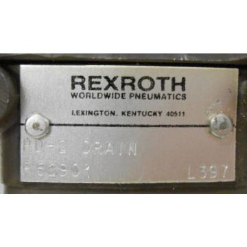 REXROTH, PILOT AIR CONTROL VALVE, P52901, PD-2 DRAIN, 250 PSI MAX