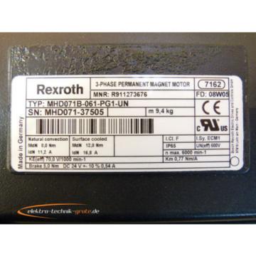 Rexroth Indramat MHD071B-061-PG1-UN Permanent Magnet Motor   gt; ungebraucht lt;