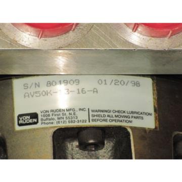 VON RUDEN HYDRAULIC MOTOR No. AV50K-13-16-A