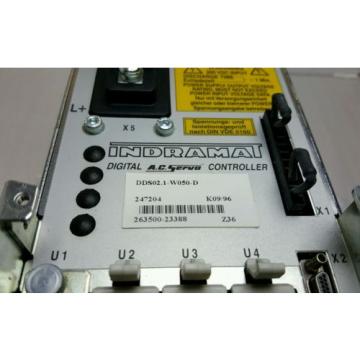 INDRAMAT/REXROTH  DDS021-W050-D  245477 SERVO DRIVE CONTROLLER DIGITAL