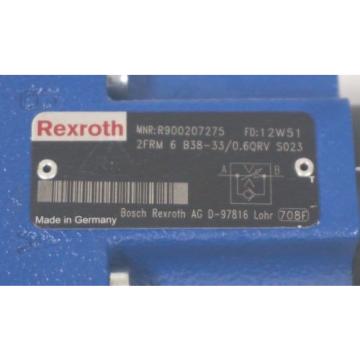Origin REXROTH R900207275 FLOW CONTROL VALVE 2FRM-B-B38-33/06QRV-S023