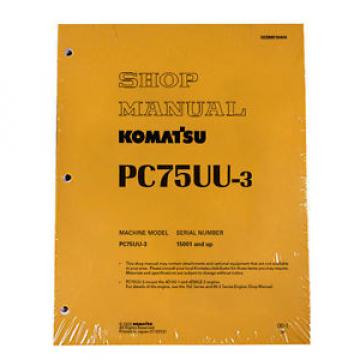 Komatsu Service PC75UU-3 Excavator Shop Repair Manual