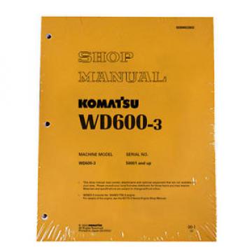 Komatsu Service WD600-3 Series Wheel Dozer Shop Manual