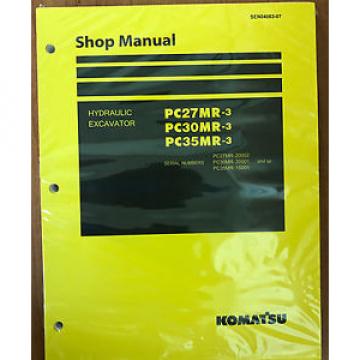 Komatsu Service PC27MR-3, PC30MR-3, PC35MR-3 Excavator Shop Manual NEW #1