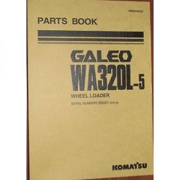 PARTS MANUAL FOR WA320L-5 SERIAL 50001 KOMATSU WHEEL LOADER