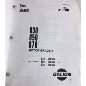 Galion 830 850 870 Komatsu Dresser Motor Grader Shop Service Manual cebmg58112