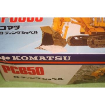 Komatsu PC650  1/50 - Shinsei loading shovel excavator  made in japan   NOS