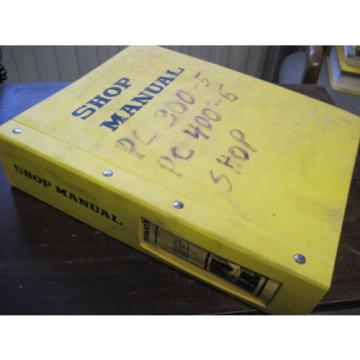 OEM KOMATSU PC300/LC-5 PC400/LC-5 Excavator SERVICE SHOP REPAIR Manual Book