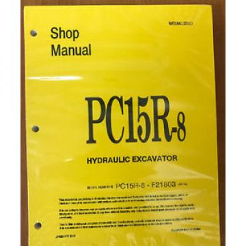 Komatsu Service PC15R-8 Shop Repair Manual NEW