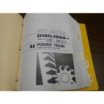 KOMATSU SHOP MANUAL - D150A-1 / D155A-1 BULLDOZER -1993