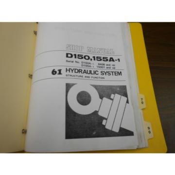 KOMATSU SHOP MANUAL - D150A-1 / D155A-1 BULLDOZER -1993