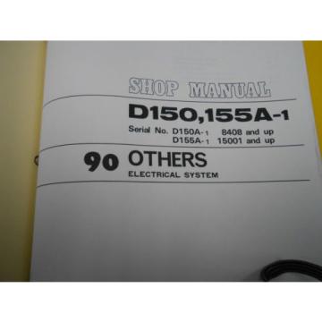 KOMATSU SHOP MANUAL - D150A-1 / D155A-1 BULLDOZER -1993