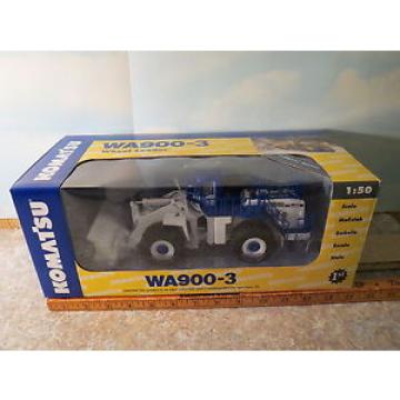 Komatsu WA900-3 Wheel Loader Demo White/Blue 1/50 NIB First Gear