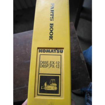 OEM Komatsu D65E EX-12 D65P PX-12 Crawler Parts Catalog Book