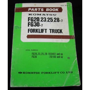 Komatsu Forklift FG20 FG23 FG25 FG28 FG30 Parts Manual Book Lift Truck