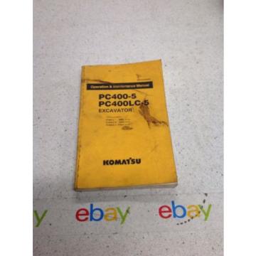 Komatsu PC400-5, PC400LC-5 Excavator Operation &amp; Maintenance MANUAL SEAMA2080504