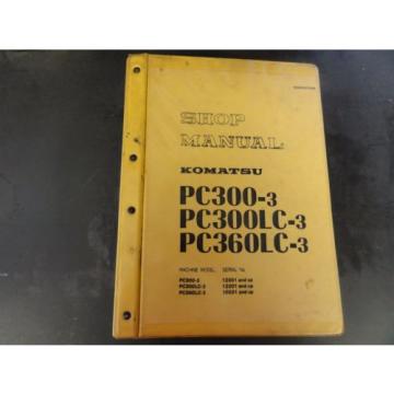 Komatsu PC300-3 PC300LC-3 PC360LC-3 Shop Manual