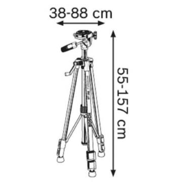 Bosch BT 150 Laser Level Tripod for GCL 25, GPL 3, GLL 2, GLL 3-80 P, GIM 60 L