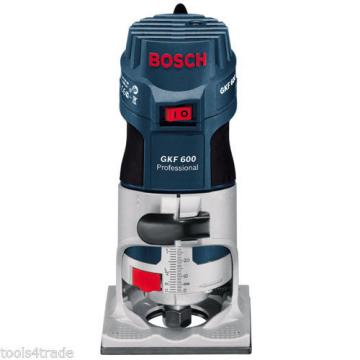 Bosch GKF600 Palm Router Kit And Extra Base 110v+ Excel 12 Piece Cutter Set