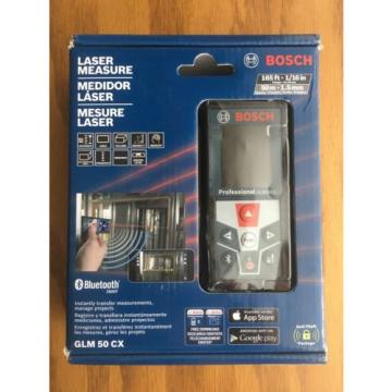 Bosch GLM 50 CX Laser Measure 165ft With Bluetooth &amp; Colour Display