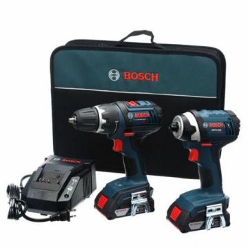 18 Volt Lithium-Ion Compact Cordless Hammer Driver Drill Tool Combo Kit (2-Tool)