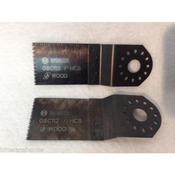 Two (2) NEW Bosch OSC112 1-1/2&#034; x 1-5/8&#034; HCS Plunge Cut Blades For Wood