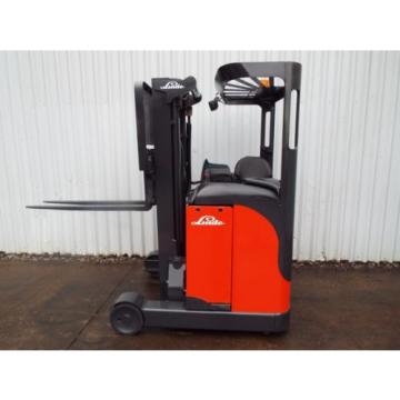 LINDE R10CS USED REACH FORKLIFT TRUCK. (A01738) PRICE REDUCED