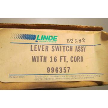 Linde 996357 Lever Switch Assy. With 16&#039; Cord. New!