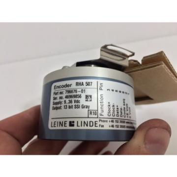 NEW! LEINE LINDE ENCODER 796676-01 79667601 9-36 VDC 13 BIT SSI GRAY