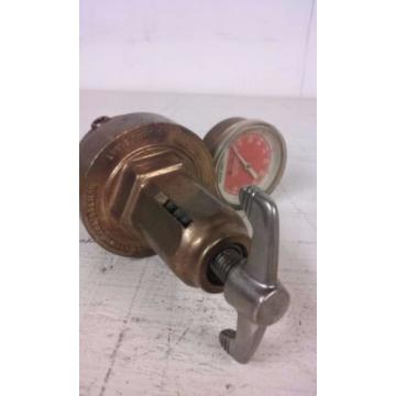 Union Carbide Copr. Brass Gas Regulator Linde Division