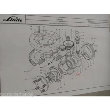 Cuscinetto a rulli cuscinetto Linde no. 9509000875 Tipo H/T/L/E BR 131,144,