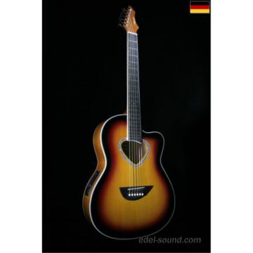 40` Westerngitarre Luisa sunburst, breiter Hals, Decke Fichte Korp. Linde Cut EQ