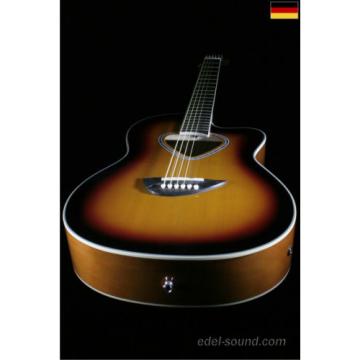 40` Westerngitarre Luisa sunburst, breiter Hals, Decke Fichte Korp. Linde Cut EQ