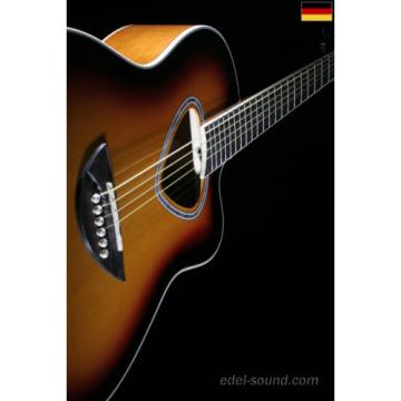 40` Westerngitarre Luisa sunburst, breiter Hals, Decke Fichte Korp. Linde Cut EQ