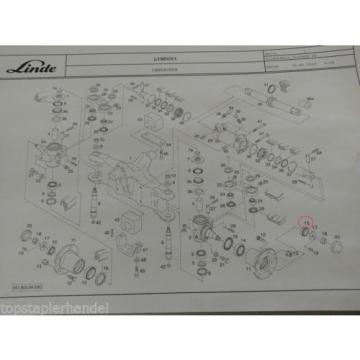 Cuscinetto a sfere conico 31,7 x 59 per Assale sterzante cuscinetto Linde