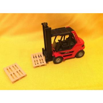 2619 Linde Siku Metall Super 1:50 H 80 Gabelstapler Forklift Truck + 2 Paletten