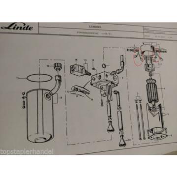 Set balais de charbon Organe de pompe Linde No. 0009718148 Type N20/N20H BR 377